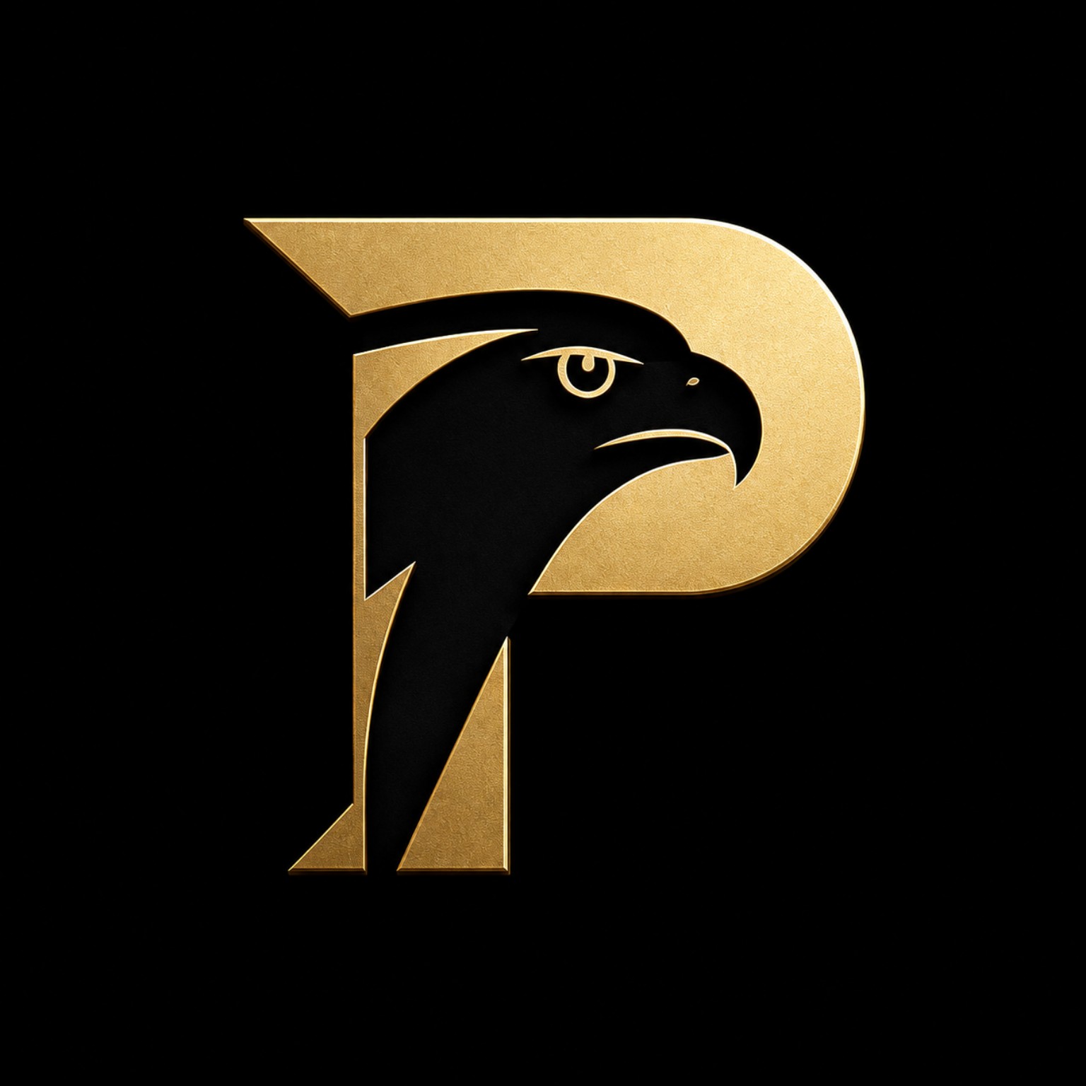 Peregrine emblem center